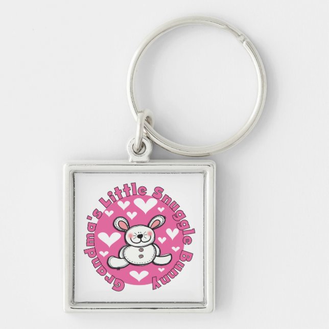 Grandma's Little Snuggle Bunny Key Ring (Front)