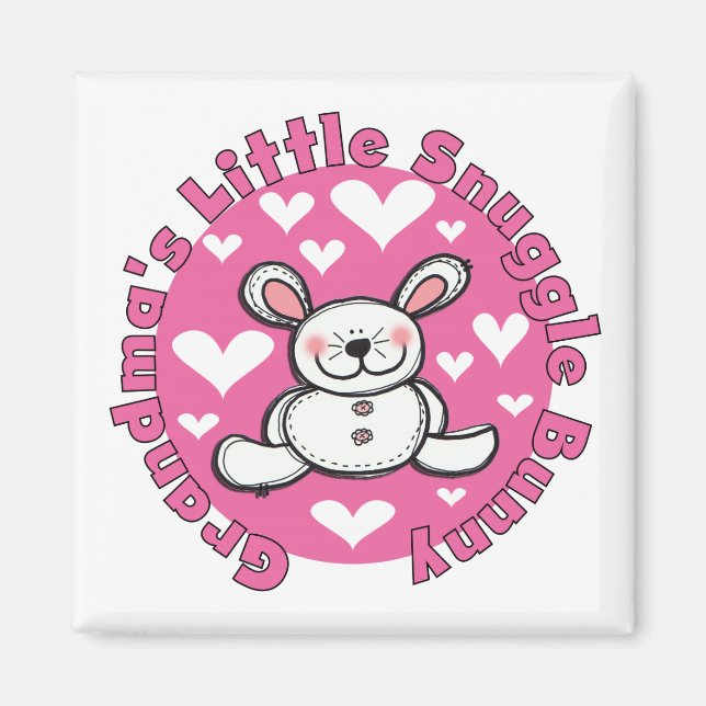 Grandma's Little Snuggle Bunny Magnet (Front)