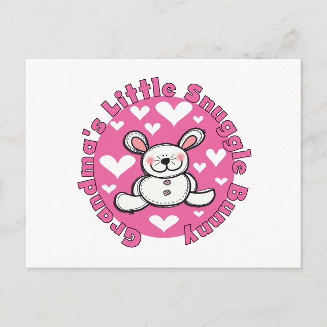Grandma's Little Snuggle Bunny Postcard (Front)