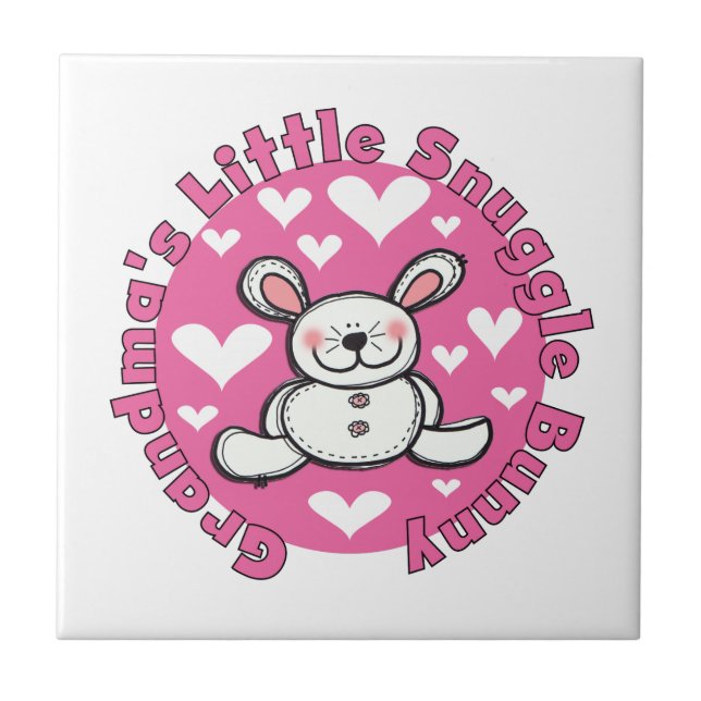 Grandma's Little Snuggle Bunny Tile (Front)