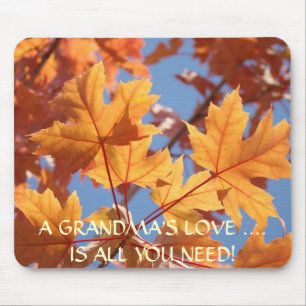 GRANDMA'S LOVE Mousepad Autumn Leaves Mouse pads
