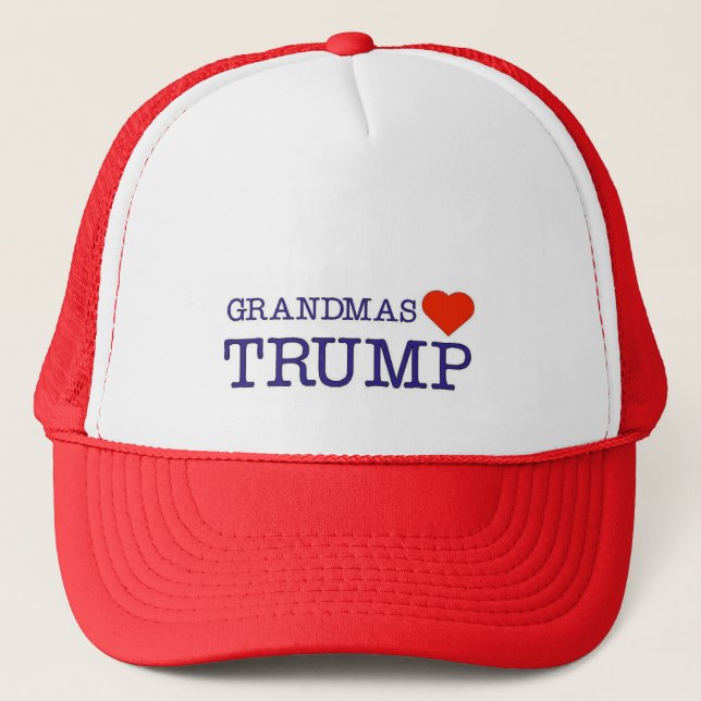 Grandmas Love Trump Trucker Hat (Front)