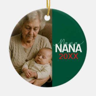 Grandma's "NANA" Design Ceramic Ceramic Ornament