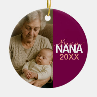 Grandma's "NANA" Design Ceramic Ceramic Ornament