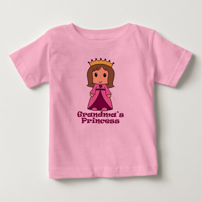 Grandma's Princess Baby T-Shirt (Front)