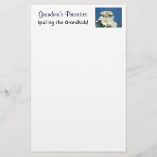 Grandma's Priorities stationery Spoiling Grandkids