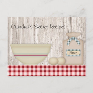 Grandma's Secret Recipes Recipe Card