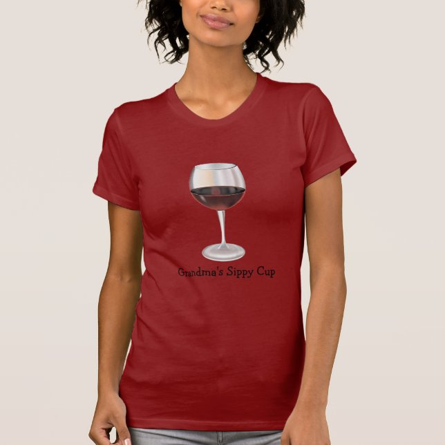 Grandma's Sippy Cup (customisable) T-Shirt (Front)