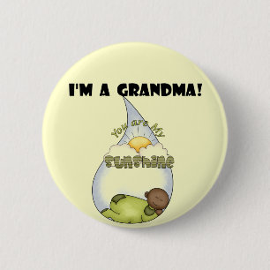 Grandma's Sunshine-African American Boy 6 Cm Round Badge