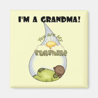 Grandma's Sunshine-African American Boy Magnet
