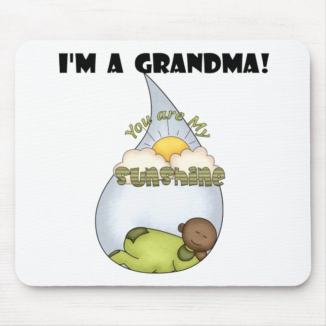 Grandma's Sunshine-African American Boy Mouse Pad (Front)