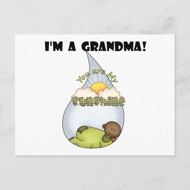 Grandma's Sunshine-African American Boy Postcard (Front)