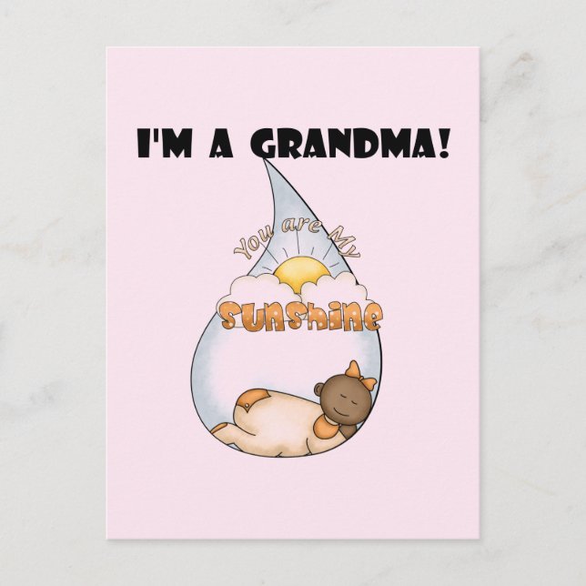 Grandma's Sunshine-African American Girl Postcard (Front)