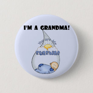 Grandma's Sunshine-Boy T-shirts and Gifts 6 Cm Round Badge