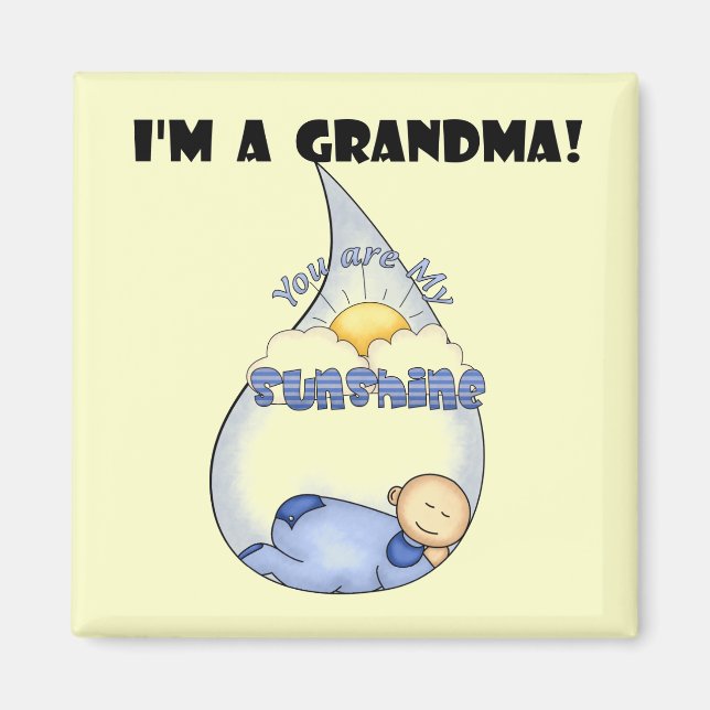 Grandma's Sunshine-Boy T-shirts and Gifts Magnet (Front)