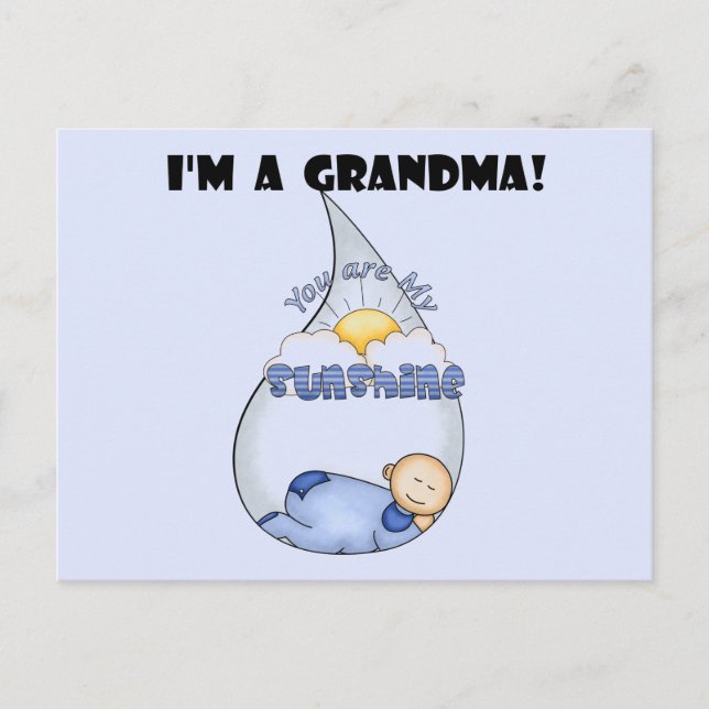 Grandma's Sunshine-Boy T-shirts and Gifts Postcard (Front)