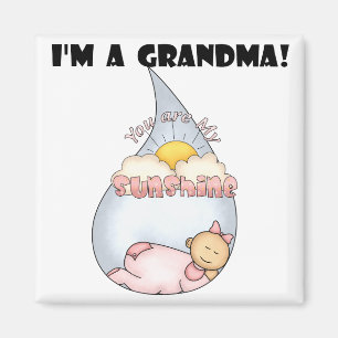 Grandma's Sunshine - Girl Tshirts and Gifts Magnet