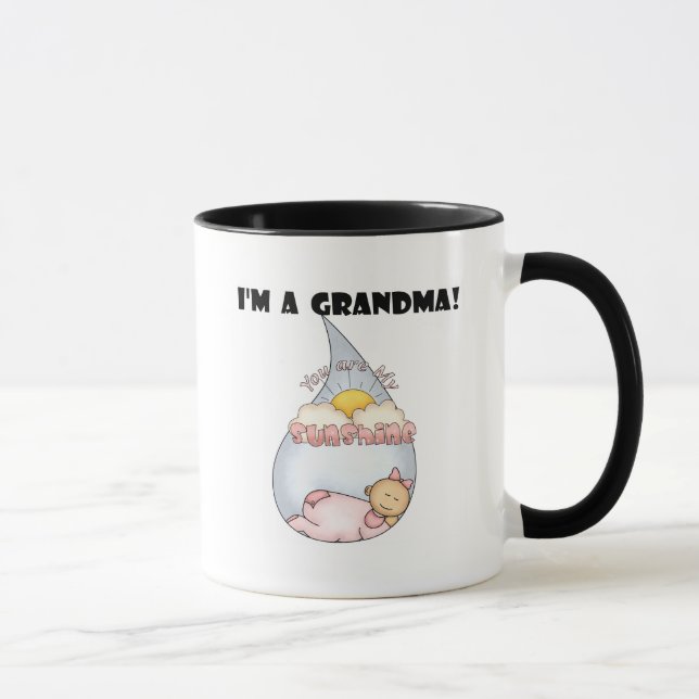 Grandma's Sunshine - Girl Tshirts and Gifts Mug (Right)