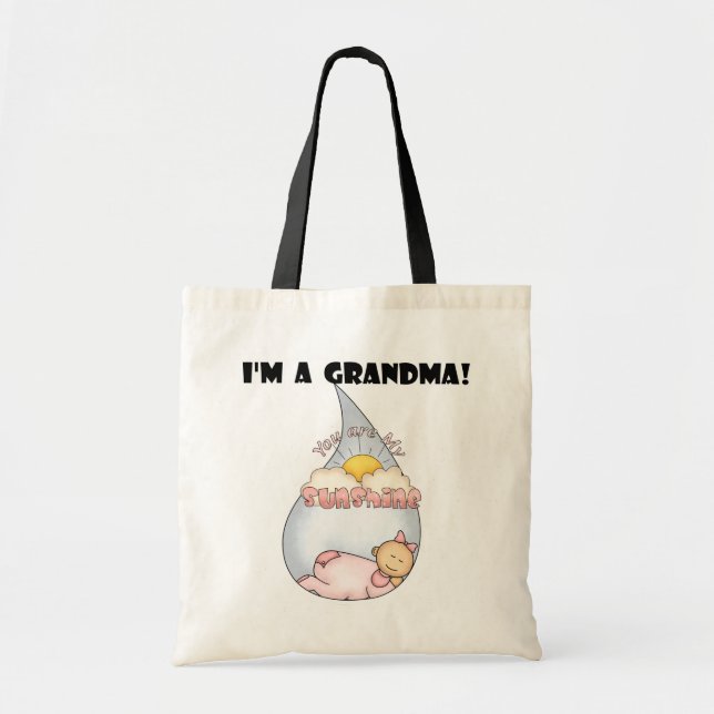Grandma's Sunshine - Girl Tshirts and Gifts Tote Bag (Front)