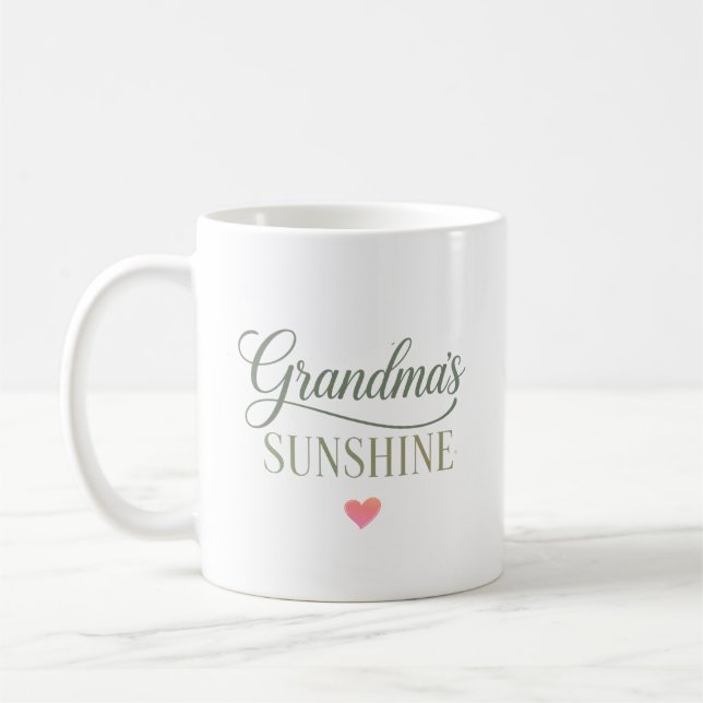 Grandma's Sunshine Heartwarming Gift Coffee Mug (Left)