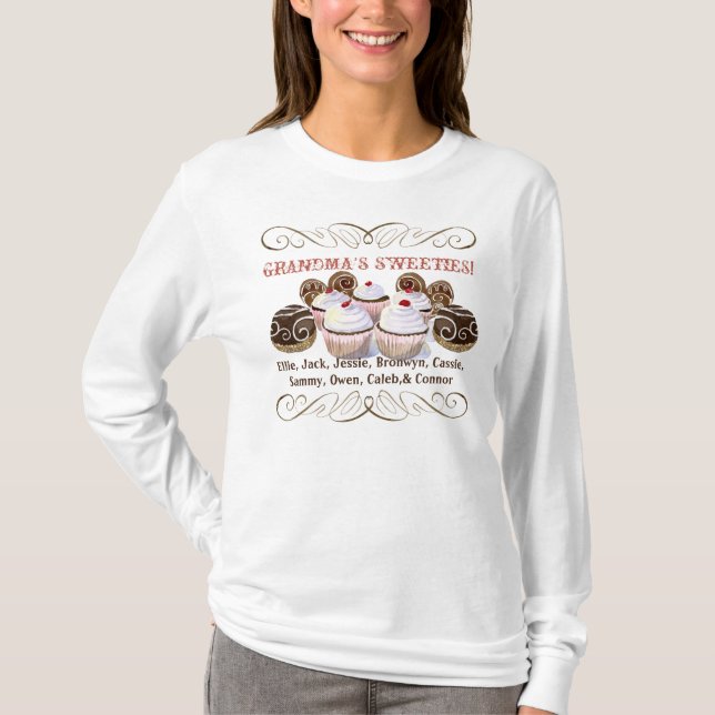 Grandma's Sweeties, Personalised Tee Shirt (Front)