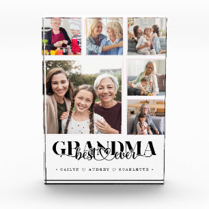 Grandma's Team Modern Collage Keepsake Photo Block