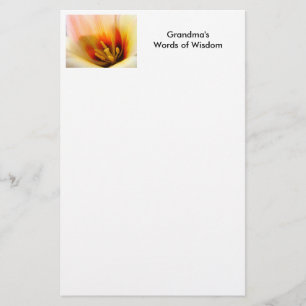 GRANDMA'S WORDS of WISDOM Stationery Gifts TULIPS