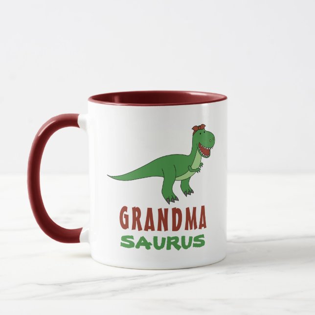 Grandmasaurus Dinosaur T-Rex Dino Nana Grandparent Mug (Left)