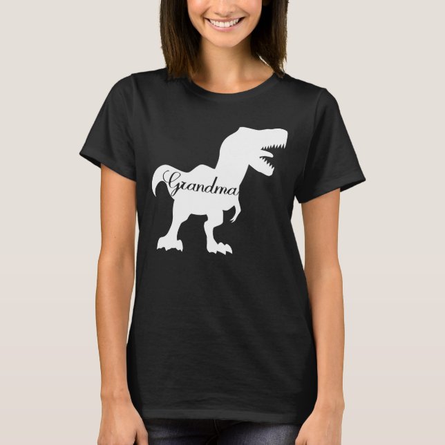 grandmasaurus grandma dinosaur T-Shirt (Front)