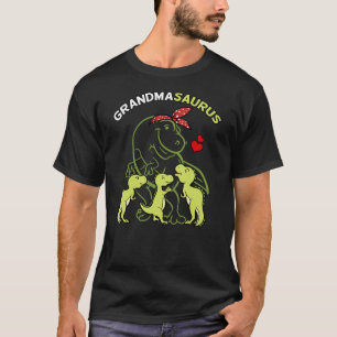 Grandmasaurus Grandma Tyrannosaurus Dinosaur Mothe T-Shirt