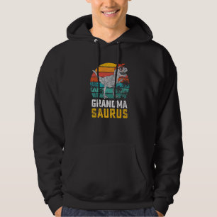 Grandmasaurus T Rex Dinosaur Grandma Saurus Family Hoodie