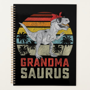 Grandmasaurus T Rex Dinosaur Grandma Saurus Family Planner