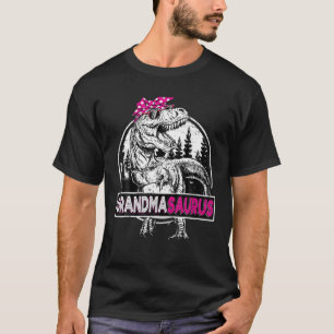 Grandmasaurus T Rex Dinosaur Grandma Saurus Mother T-Shirt