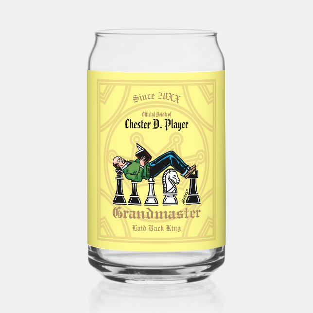 Grandmaster Drinkware Set Can Glass (Front)