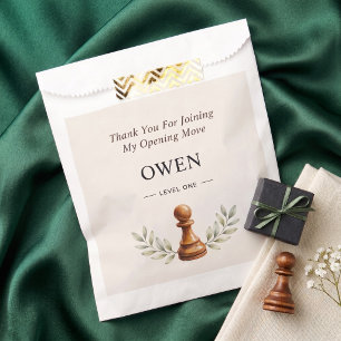 Grandmaster in Training Chess First Birthday Favou Favour Bags