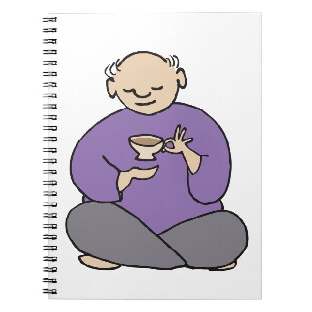Grandmaster of the Tea Kettle Fred Spiral Notebook (Front)