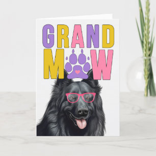 GrandMAW Belgian Sheepdog Funny Grandparents Day Holiday Card