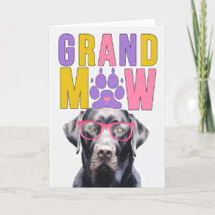 GrandMAW Black Labrador GrandDOG Grandparents Day Holiday Card