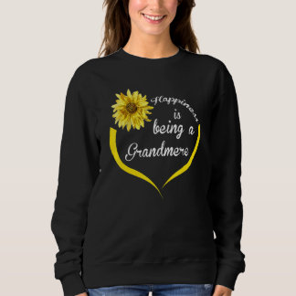 Grandmere  Happiness Is Being A Grandmere Sweatshirt
