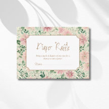 Grandmillenial Blush Sage Anemone Diaper Raffle