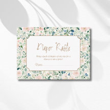 Grandmillenial Navy Blush Floral Diaper Raffle