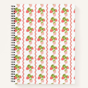 Grandmillenial strawberry pink sweet trendy  notebook