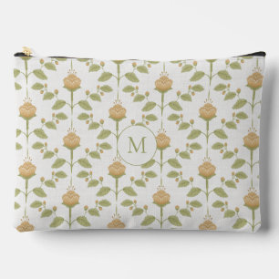 Grandmillenial Warm Yellow and Green Accessory Pouch