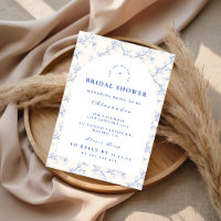 Grandmillennial Blue Floral Bridal Shower