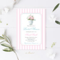 Grandmillennial Blue Ginger Jar Bridal Shower