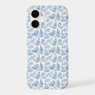 Grandmillennial Blue Toile Country Landscape