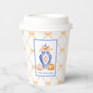 Grandmillennial Chinoiserie Ginger Jar  Paper Cups