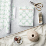 Grandmillennial Christmas Blue and Green Trellis Wrapping Paper<br><div class="desc">This Christmas gift wrap has a blue and green trellis design.</div>