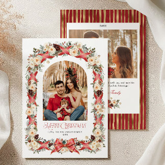 Grandmillennial Christmas Photo Card