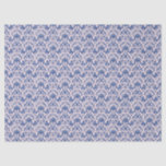 Grandmillennial Christmas Pink and Blue Damask  Tissue Paper<br><div class="desc">This Christmas tissue paper has a Blue Damask pattern on a blush pink background.</div>